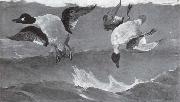Winslow Homer Rechts und Links oder Doppeltreffer oil painting reproduction